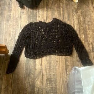 A sheer, hollow out sweater from SHEIN